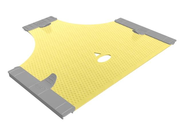 35763/2MA/M Трьох точкова маска для фіксації голови, з отвором для носа та роту, товщина 2,0 мм, рівень перфорації максі, матеріал EFFICAST